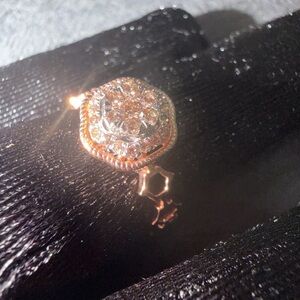 14k rose gold diamond ring